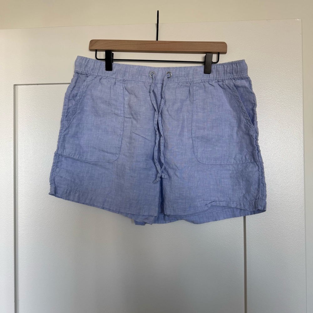 C&C California Sky Blue Linen Shorts